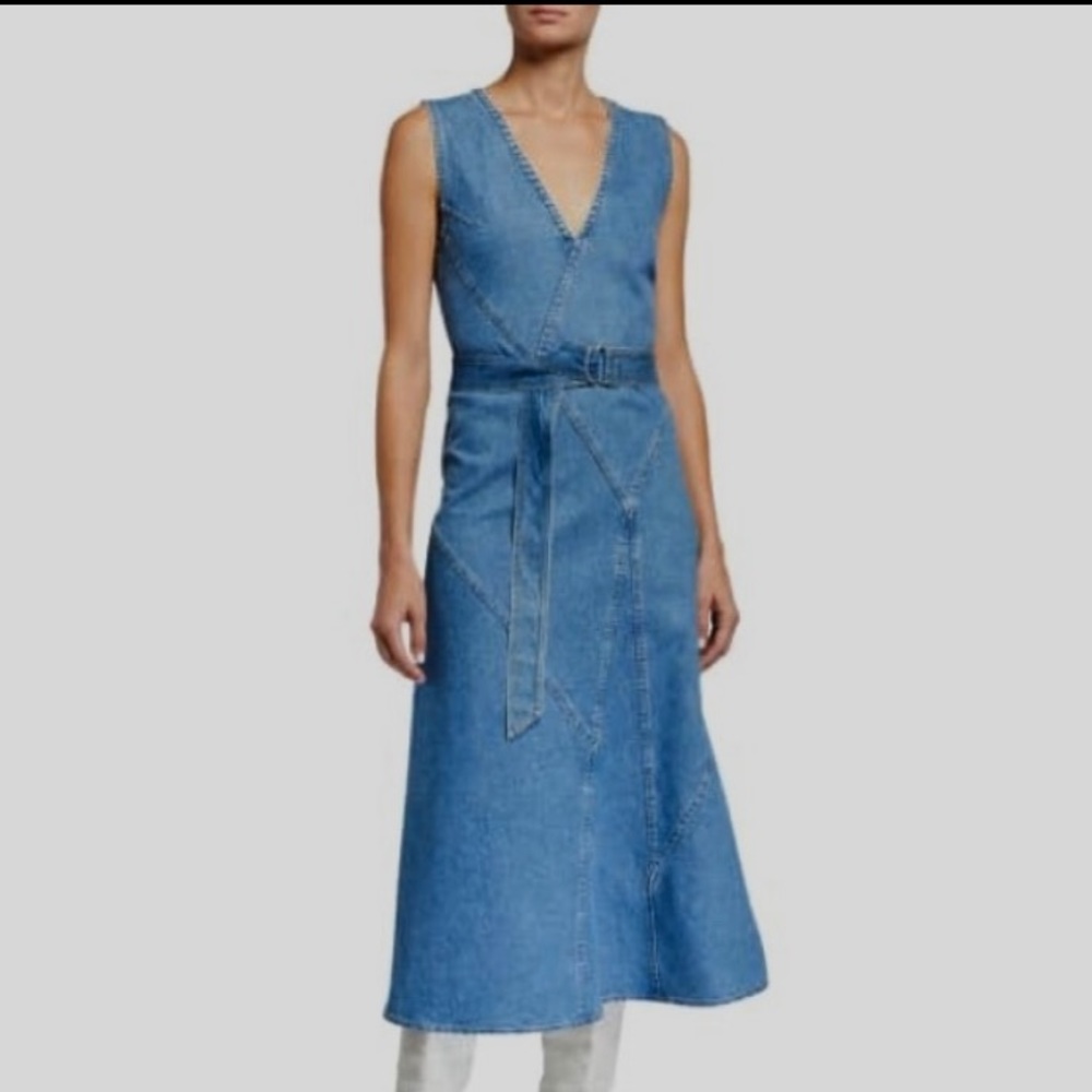 Christian Wijnants Danka Seam-Detail Denim Dress